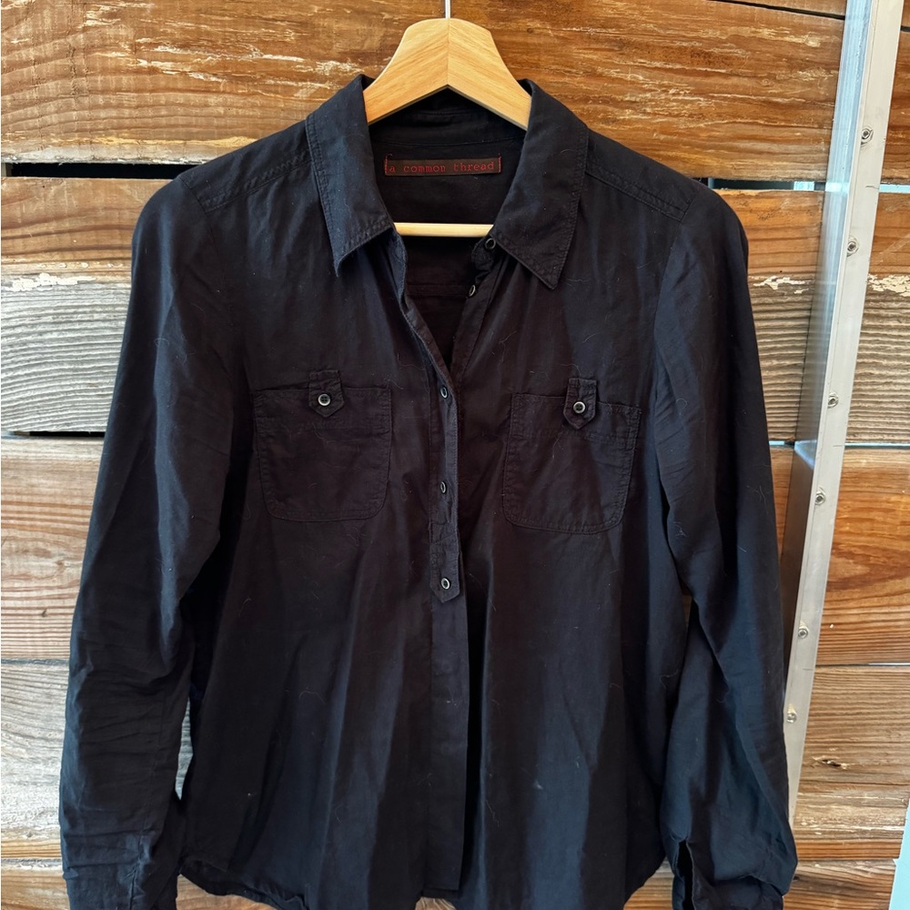 Black Button-Up Shirt